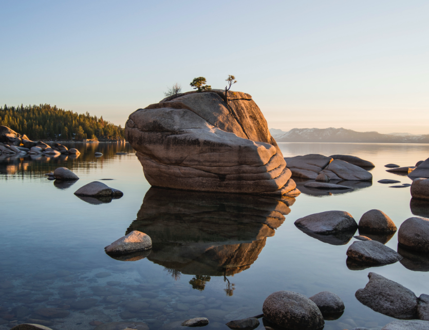 Stock placeholder image with lake Tahoe stream